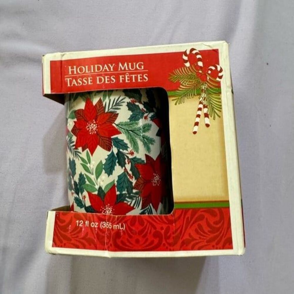 NIB Royal‎ Norfork holiday mug tasse des fetes 12fl coffee mug cup